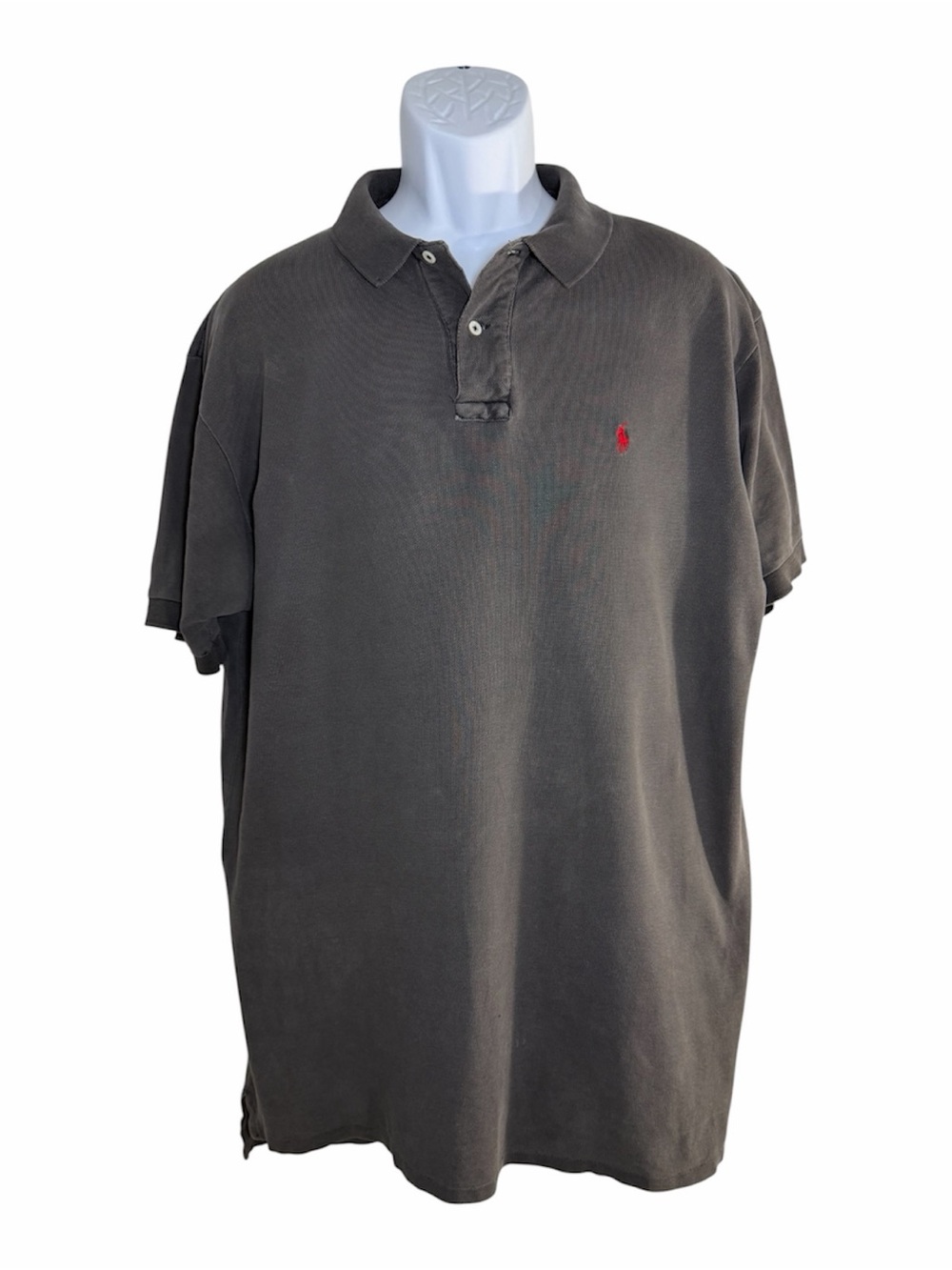 Vintage Polo By Ralph Lauren Polo Shirt Men’s XL Charcoal Faded Black USA 90s